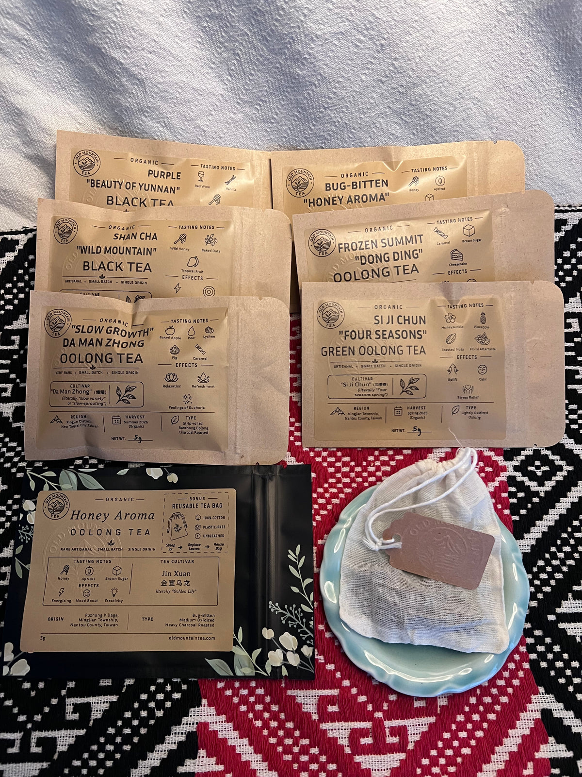 The Discovery Set: six organic tea samples