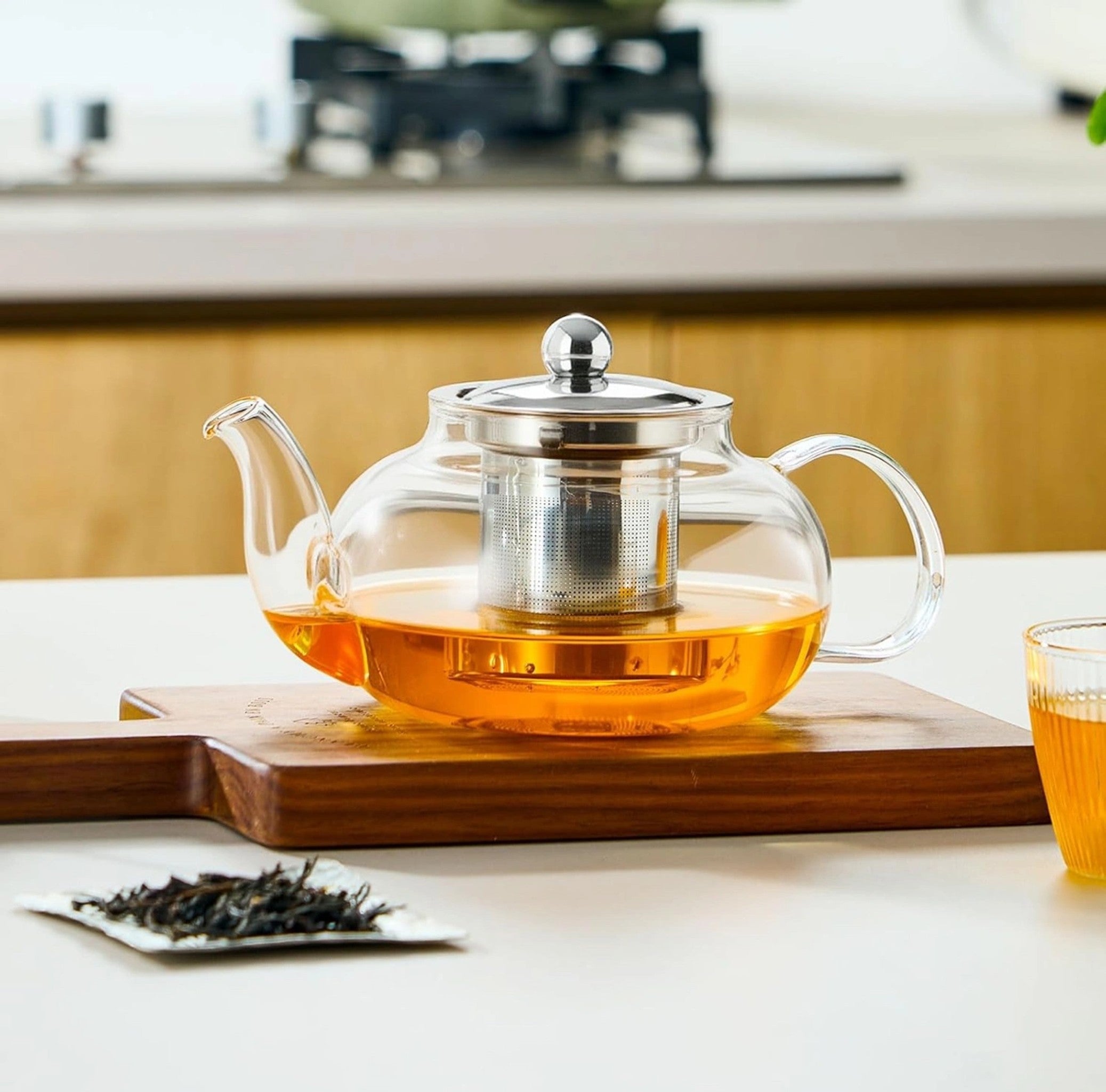 Glass Tea Pot with Strainer